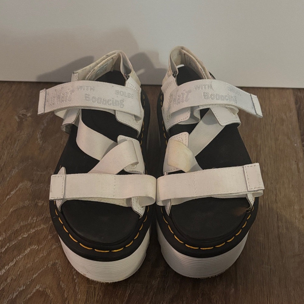 Stylish Black n White Doc Martens Sandals
